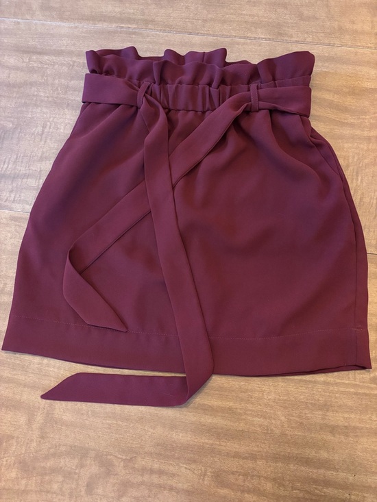 Express Dresses & Skirts - Express burgundy mini skirt XS
